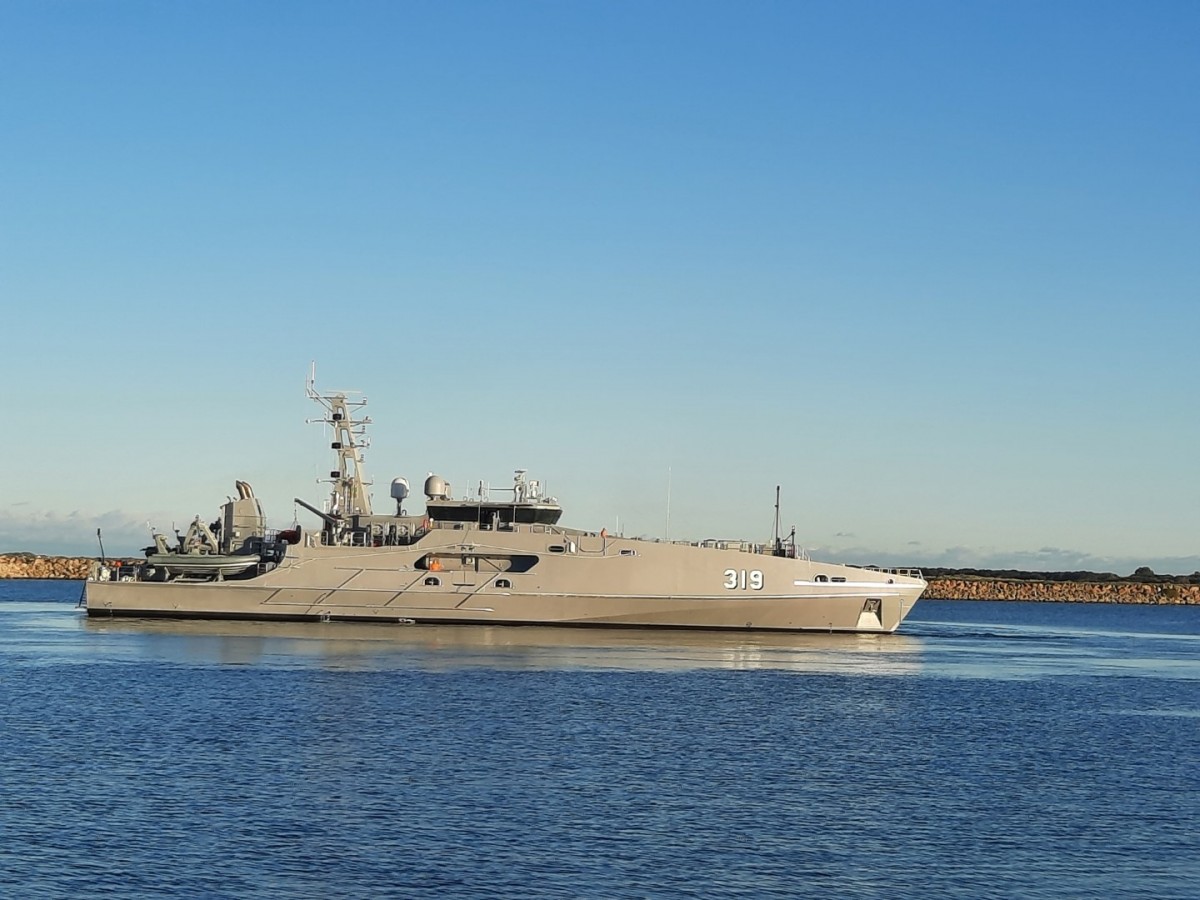 AUSTAL AUSTRALIA DELIVERS 6TH EVOLVED CAPE CLASS PATROL BOAT TO ROYAL